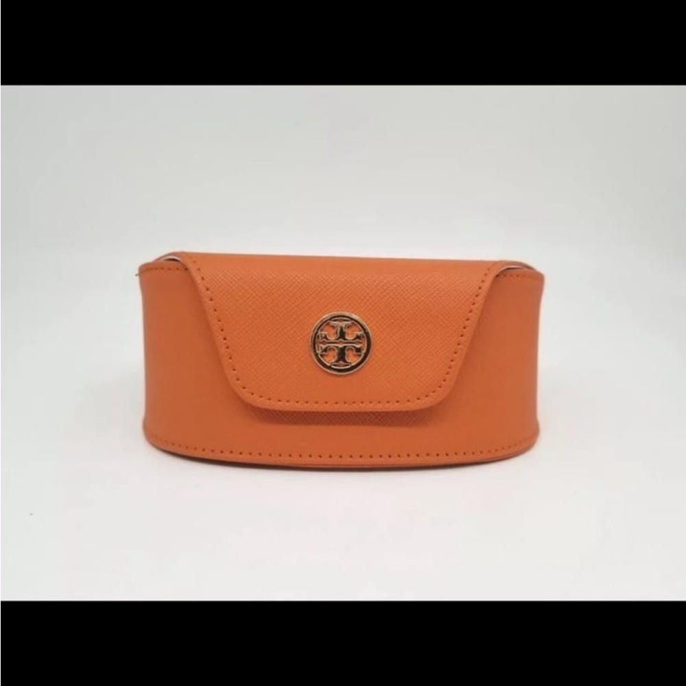 Tory Burch Sunglasses, Reading Glasses Case Orange Leather Magnetic Closure